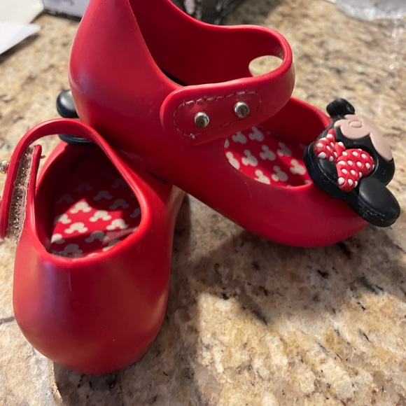 Mini Melissa Shoes Mini Melissa Mickey Minnie Mouse Size 5 Red